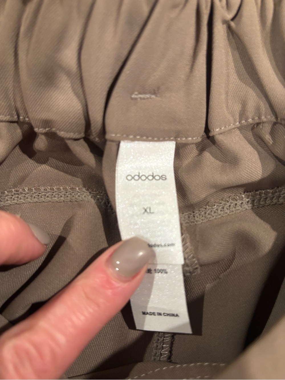 High-Rise Wide Leg Trousers in Taupe - Picture 4 of 7
